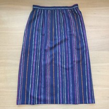Vintage 70s California Girl Navy Striped Skirt