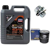 MotoröL Set 0W-30 5 Liter + ÖLfilter + Schraube FüR Toyota Yaris Auris Corolla