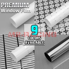 Glass Clear Film Static Cling Office Home Window Patterned Decoration Privacy