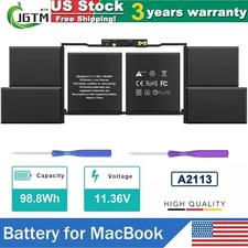 A2113 Battery for MacBook Pro Retina 16" Model A2141 2019 Year MVVL2LL/A 98.8Wh