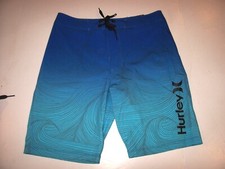 NEW Hurley blue PHANTOM youth boys sz  20 / 30 swim board shorts swimsuit