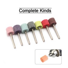 8-10pcs 180~1500 Grit Nylon Fiber Grinding Heads 3mm Shank Polishing Abrasives