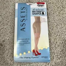 Assets by Sara Blakey NUDE Hi-Waist Mid-Thigh Shaper SPANX Size 1 NEW