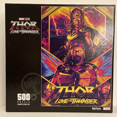 THOR Love & Thunder 500 Piece Marvel Jigsaw Puzzle - Buffalo Games SEALED