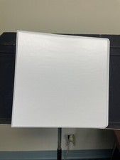 3" White Clear View Binders 12