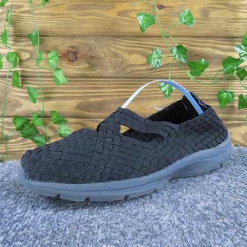 Easy Spirit Women Quest Weave Mary Jane Black Fabric Sz 7 Wide Gently Used 2025