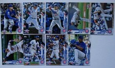 2020 Topps Opening Day Chicago Cubs Base Team Set of 9 Baseball Cards