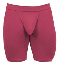 Obviously Mens EliteMan Boxer Brief 9inch Leg - Brick Red