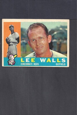 1960 TOPPS SET BREAK #506 LEE WALLS-4--REDS--NO CREASES--VG/EX/EX