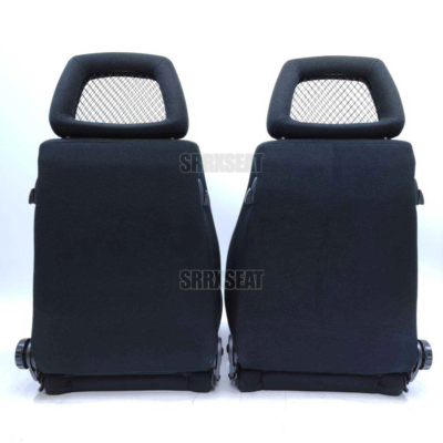 Lot De 2 Housses De Ceinture De Sécurité En Tissu Orange JDM Style Recaro, Rembourrage épaulettes - Neuf