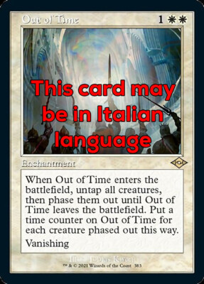 MTG OUT OF TIME EXC - OUT OF THE TIME - MH2 RETRO IT - MAGIC