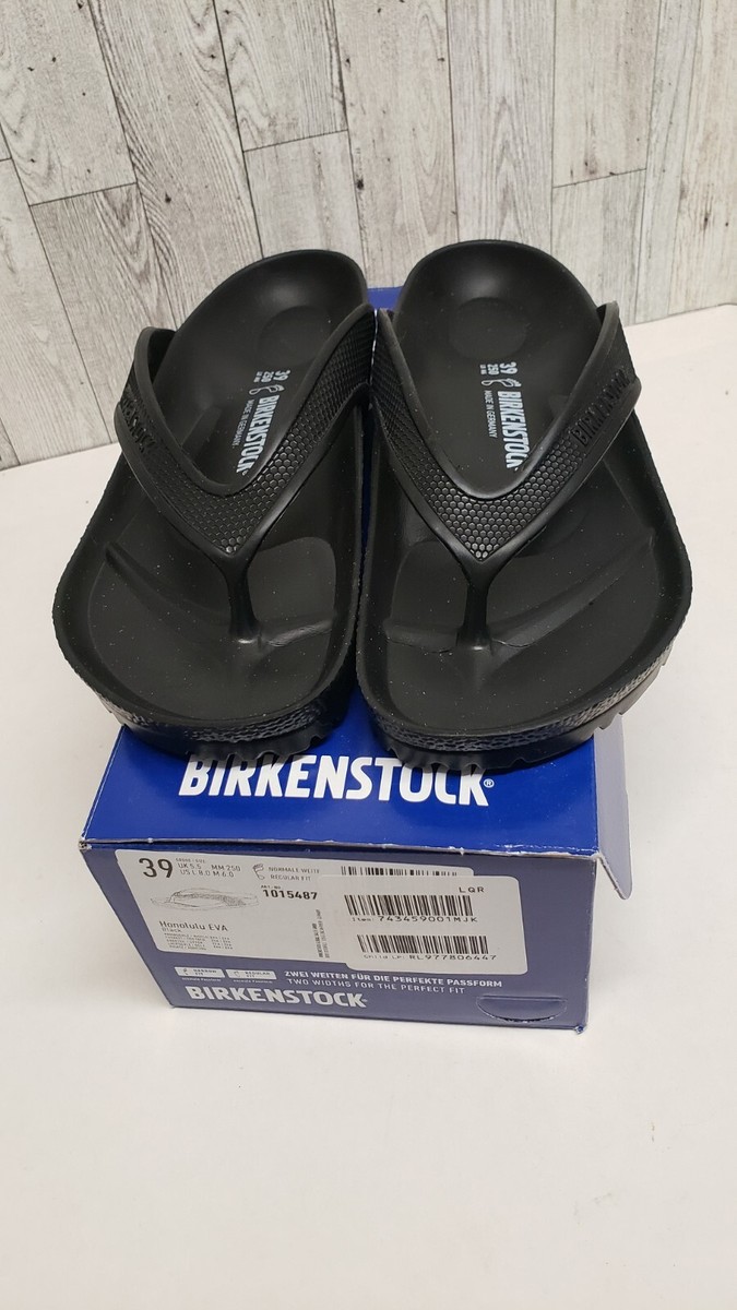 NEW Birkenstock Honolulu EVA sandals black waterproof US L8M6/ UK