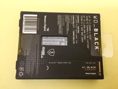 WD BLACK SN850X 8TB NVMe PCIe Gen4 M.2 2280 Internal SSD