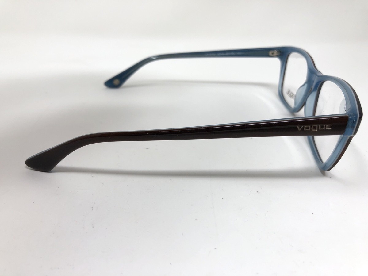 Vogue VO2714 Brown Blue Acetate Prescription Standard Size Frames 52-16-140 Vogue Eyeglasses Frame VO 2714 2014 52-16-140 Brown Blue  main image 2