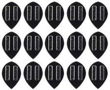 5 New Sets Pentathlon Extra Strong Pear Dart Flights - Ships w/ Tracking - Black