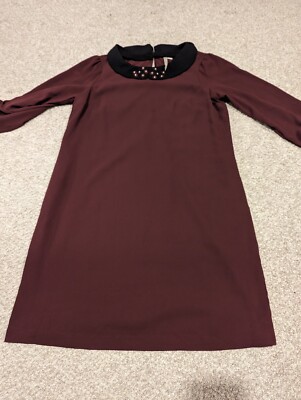 burgundy peter pan collar dress Misty Heels in Burgundy Croco Embossed Leather | Size 8.5