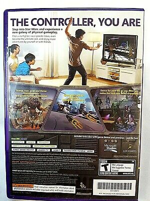 XBOX 360 KINECT STAR WARS GAME WITH BONUS DEMO DISC COMES WITH CASE NO  MANUAL