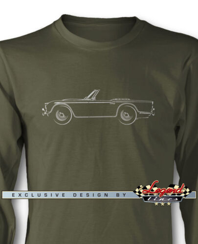 T-shirt à manches longues convertible Triumph TR4 TR5 - plusieurs couleurs et tailles - Photo 1 sur 7