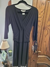NINE WEST SIREN BLACK DRESS...NWT...SIZE 10