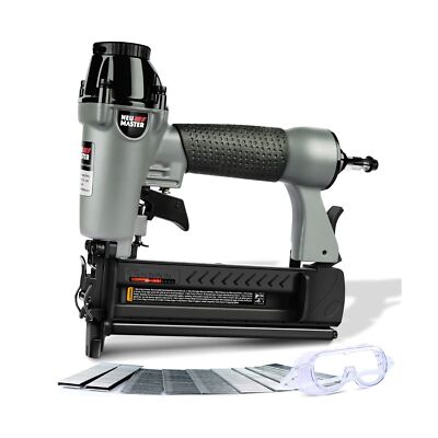 Pneumatic Brad Nailer, NEU MASTER 2 in 1 Nail Gun Staple Gun Fires 18 Gauge 2...