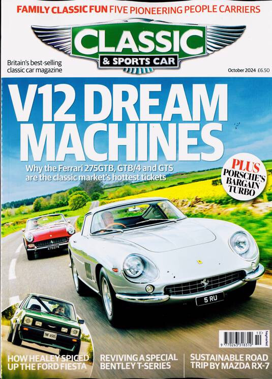 CLASSIC & SPORTS CAR MAGAZINE OCTOBER 2024 ~ NEW ~