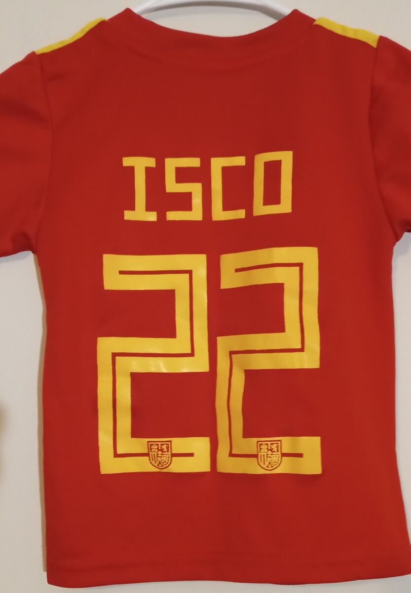 Adidas Youth Spain #22 Isco 2017/2019 Home Sz 2, US L Jersey Adidas Youth Spain #22 Isco 2017/2019 Home Sz 2, US L Jersey