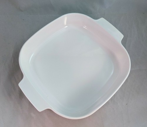Corning Ware Just White 10 x10 Microwave Browning Dish Casserole MW-A-10 VTG - Picture 3 of 7