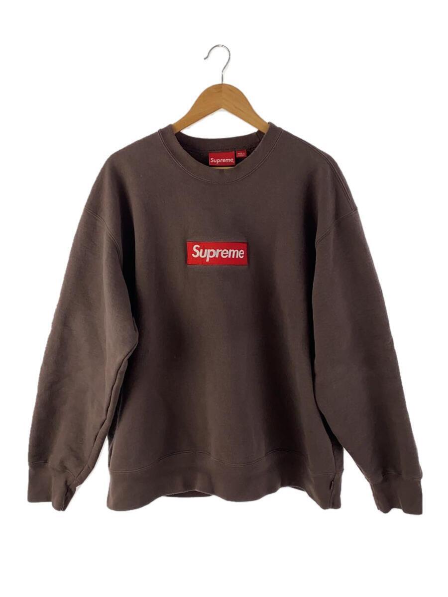 Supreme 22FW/BOX Logo Crewneck/Sweatshirt/Size XL/Cotton/BRW Supreme 22FW/BOX Logo Crewneck/Sweatshirt/Size XL/Cotton/BRW