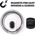 20 oz 30 oz Splash Spill Proof Magnetic Slider Lid for YETI Rambler Tumbler Cup