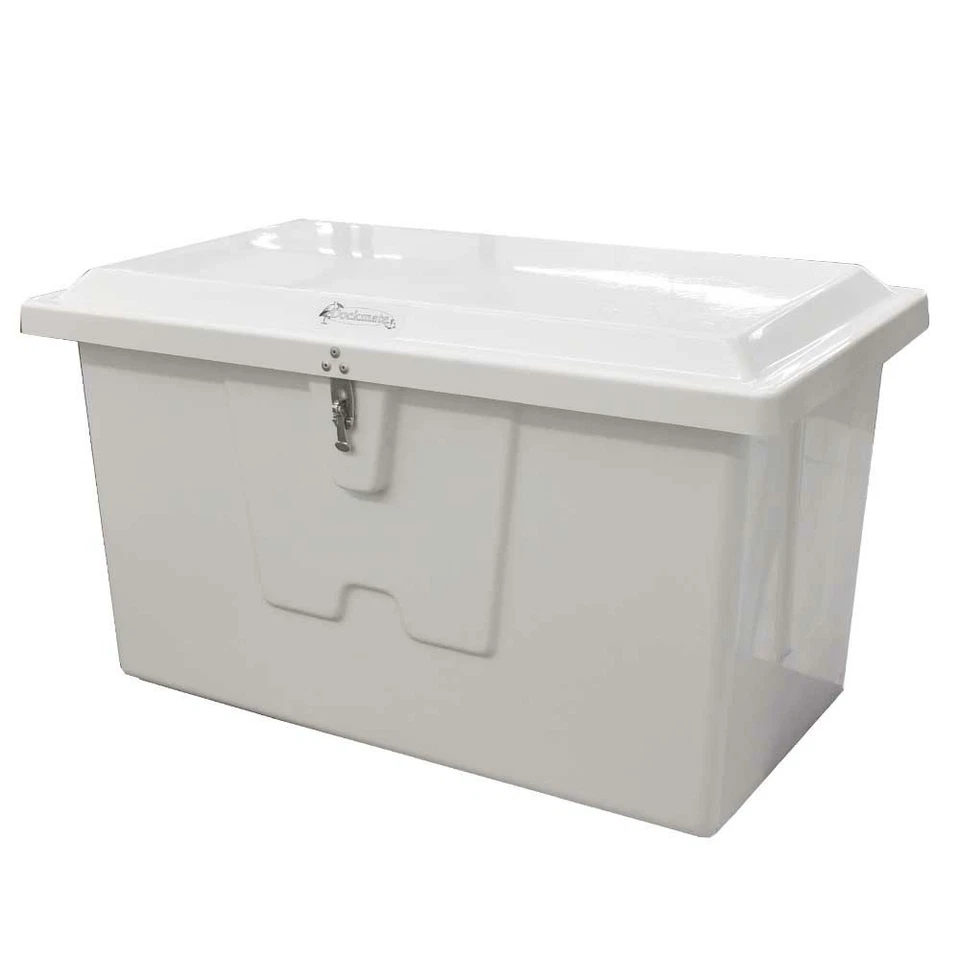 Caja de almacenamiento Dockmate Boat Dock | Fibra de vidrio blanca Foto 3 de 4