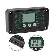 Waterproof Solar Panel Regulator with Real Time Performance Monitoring