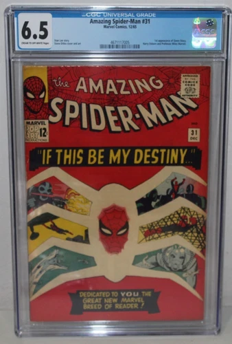 Amazing Spider-Man 31 1965 CGC 6.5 Silver Age Key 1st App Gwen Stacy
