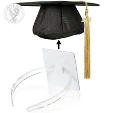Graduation Cap Headband, Firm Anti-Fall Hair Band for Graduation Cap, Graduation