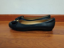 Vintage Salvatore Ferragamo Vara Leather Flats - Label 39D Fits like 38-38.5 