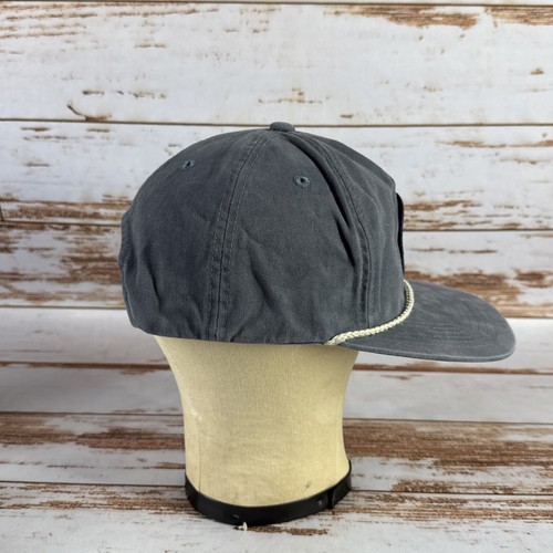 Howler Bros Rope Cap – Faded Blue Snapback, Heed The Call Patch, 100% Cotton - Picture 2 of 7