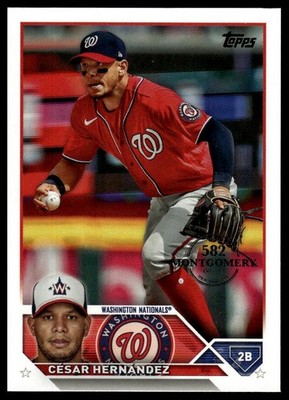2023 Topps #244 Cesar Hernandez 582 Montgomery Club