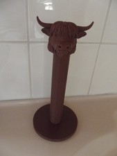HIGHLAND COW PAPER TOWEL HOLDER NEW   *** GREAT  ** MUST SEE ***