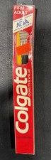 New Unopened Vintage Colgate Toothbrush Full Head Firm Adult Yellow