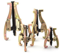 4 Pc 3-Jaw Gear & Bearing Puller Set 3" 4" 6" 8" Reversible Removal Tool