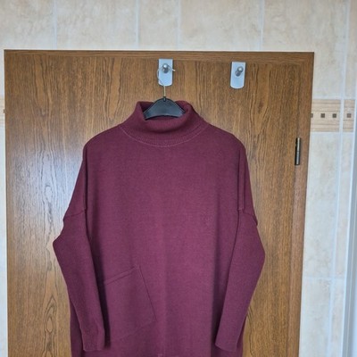 Sarah Pacini Pullover weinrot bordeaux Onesize Kollektion 24/25 ungetragen