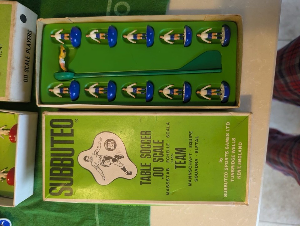 Subbuteo Football Table Soccer (1970s) Full Set Teams TV Tower VIP Set ...