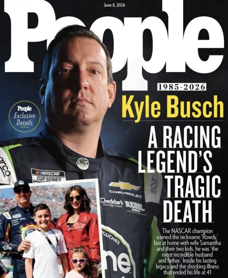 KYLE BUSCH 1985-2026 RACING LEGEND NASCAR - PEOPLE MAGAZINE - JUNE 8 2026 - Image 1 of 1
