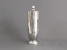 PM Italy silverplate cocktail shaker, Vintage 1960s, Neoclassical design