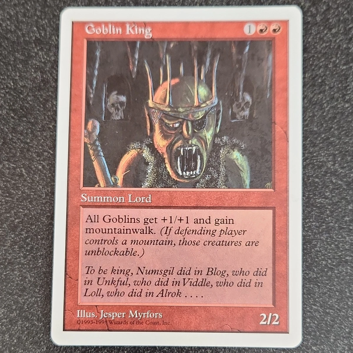 Goblin King Magic: The Gathering Individual Trading Card Games for