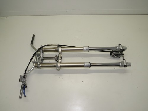 02-18 YAMAHA YZ 85 YZ85 OEM FRONT FORKS TUBES TREES BARS BRAKES NICE!!
