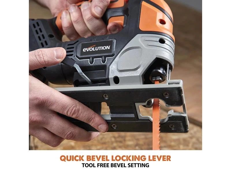  Evolution Jigsaw 18V 1 x 2.0Ah Li-ion Rapid Charger 5 Blades R90JGS-Li EXT - Image 2 of 2