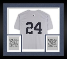 Framed Jasson Dominguez New York Yankees Autographed Gray Nike Limited Jersey