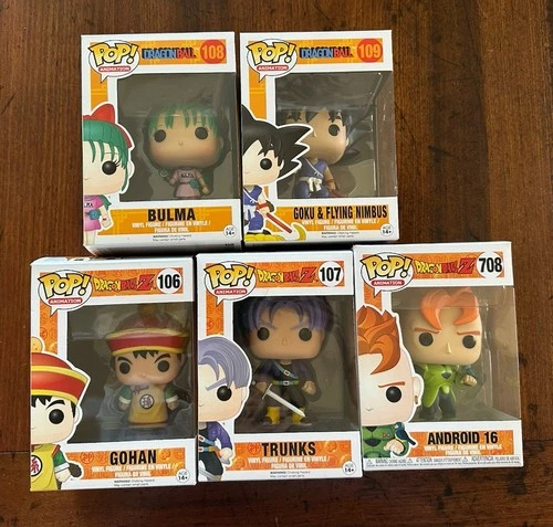 Lot Of 5 Dragon Ball Z Funko Pop Figures Dragon Ball