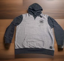 American Eagle Mens XL Hoodie Pullover Gray with Dark Gray Accents Arm Spellout