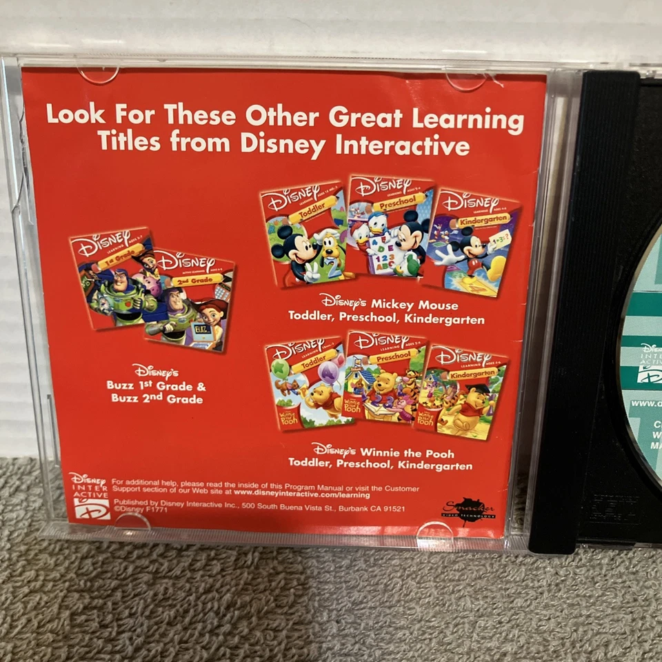 Disney Mickey Mouse Kindergarten PC GAME Home School Learning  CD-ROM   - Image 4 of 4